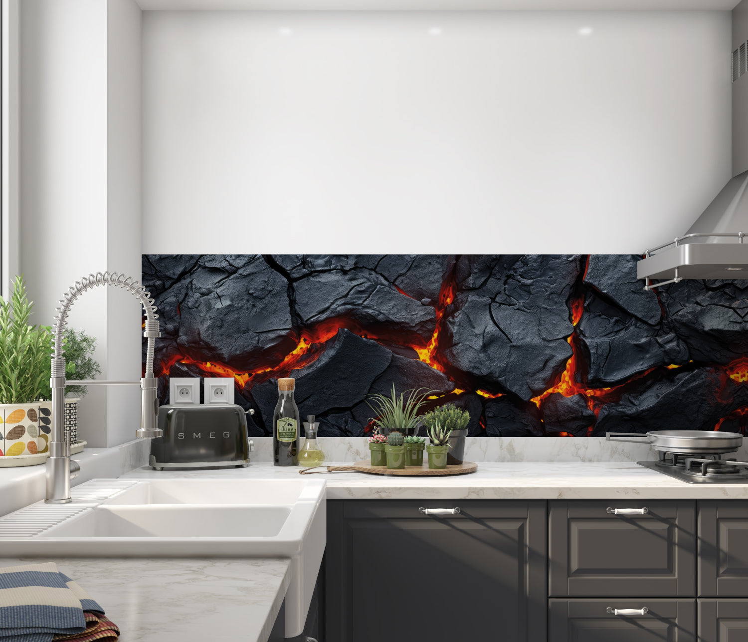 Küchenrückwand Steinoptik