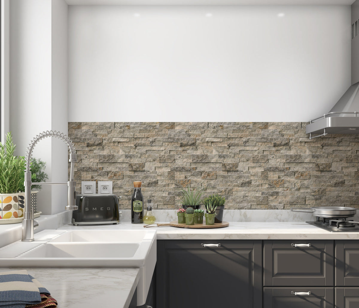 Küchenrückwand Steinoptik
