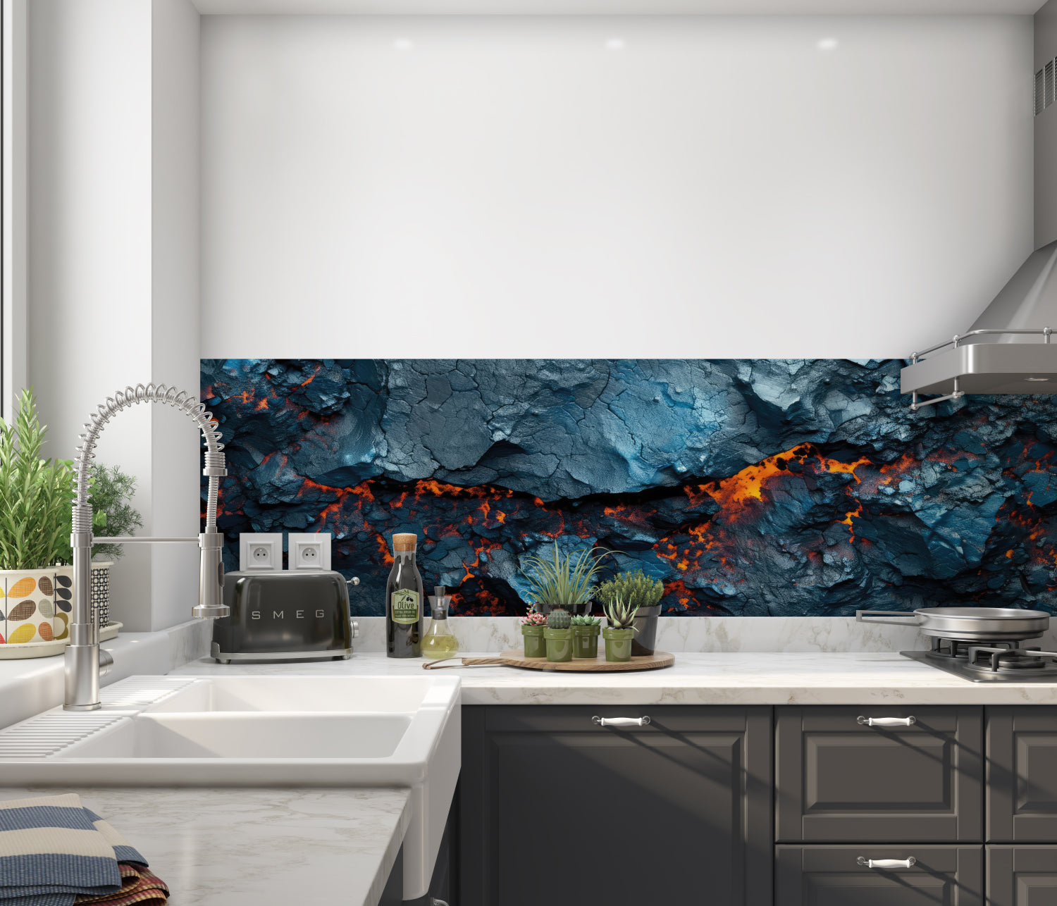 Küchenrückwand Steinoptik