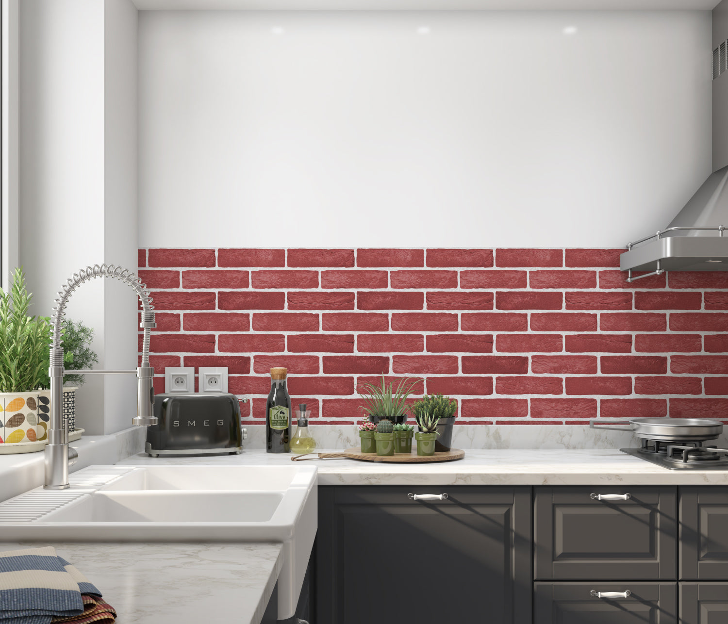 Küchenrückwand Steinoptik