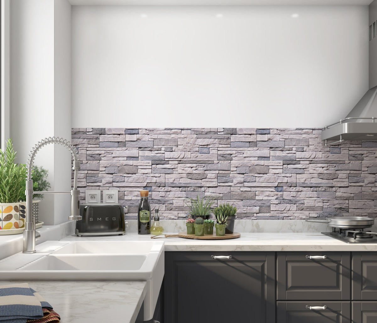 Küchenrückwand Steinoptik