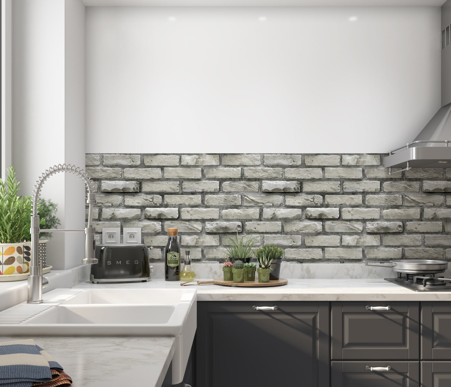 Küchenrückwand Steinoptik