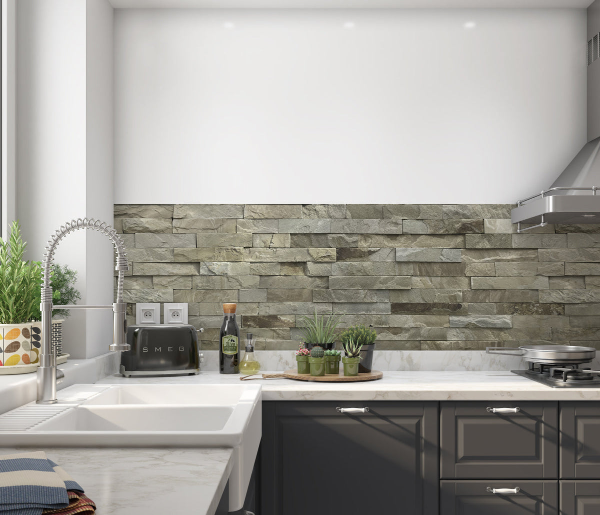 Küchenrückwand Steinoptik