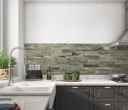 Küchenrückwand Steinoptik