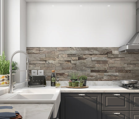 Küchenrückwand Steinoptik