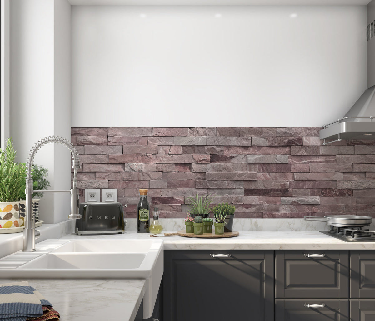 Küchenrückwand Steinoptik