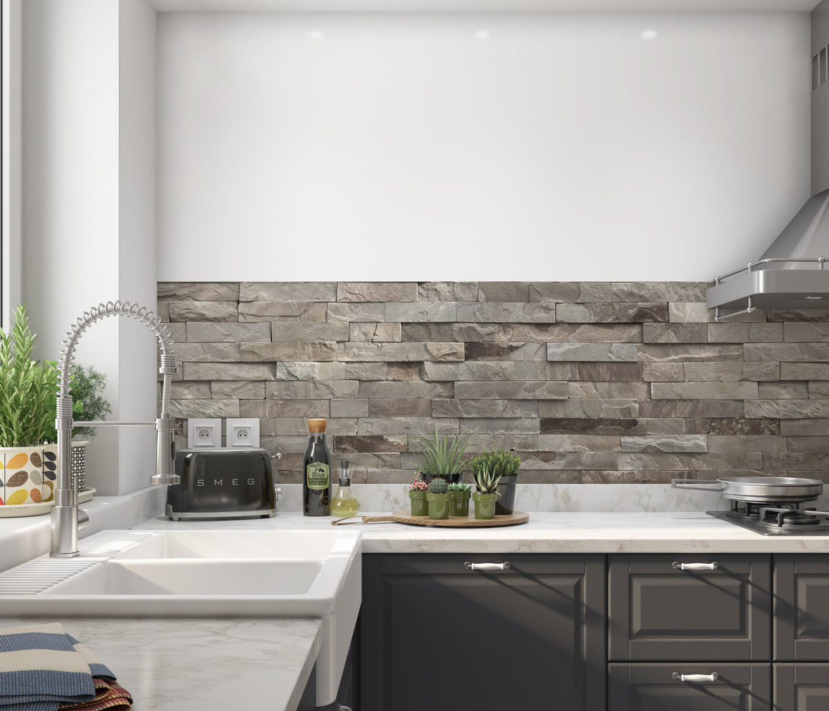Küchenrückwand Steinoptik