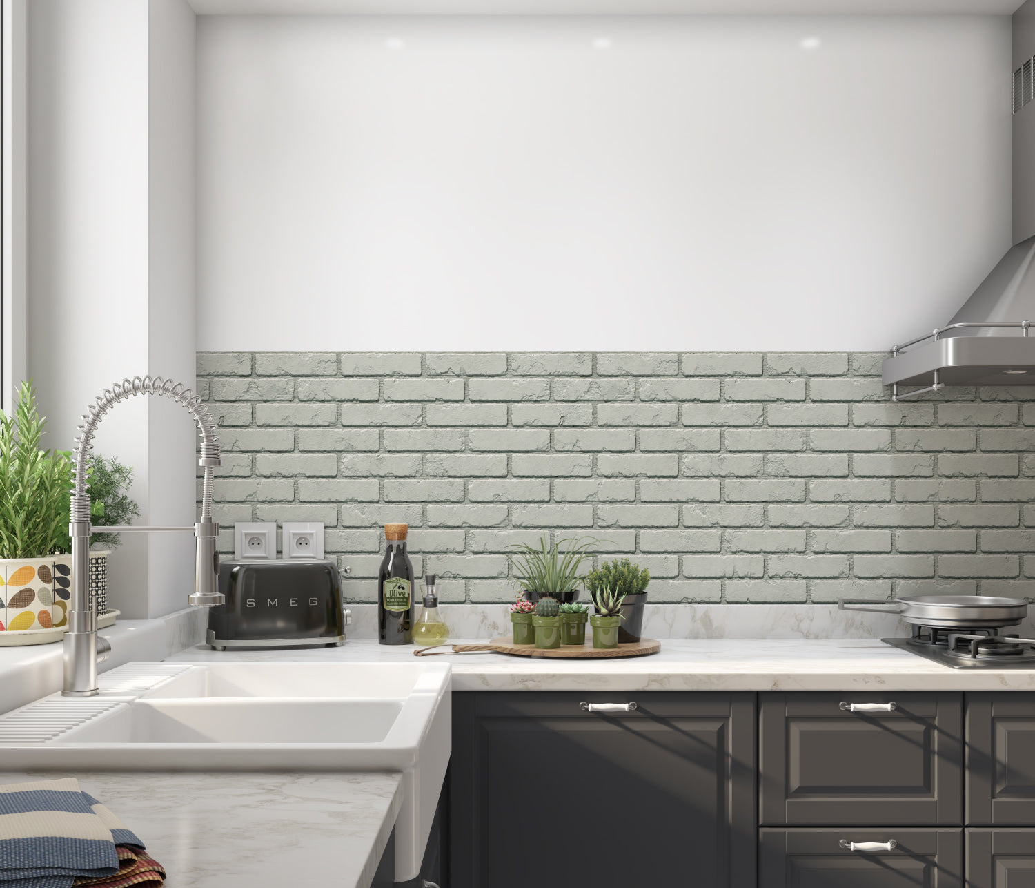 Küchenrückwand Steinoptik