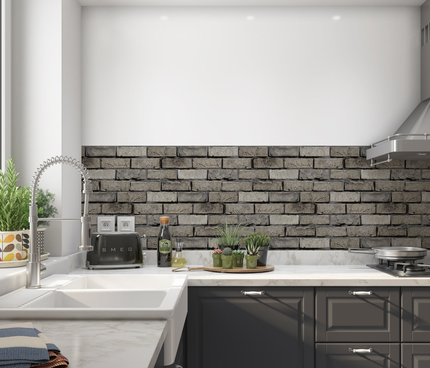 Küchenrückwand Steinoptik