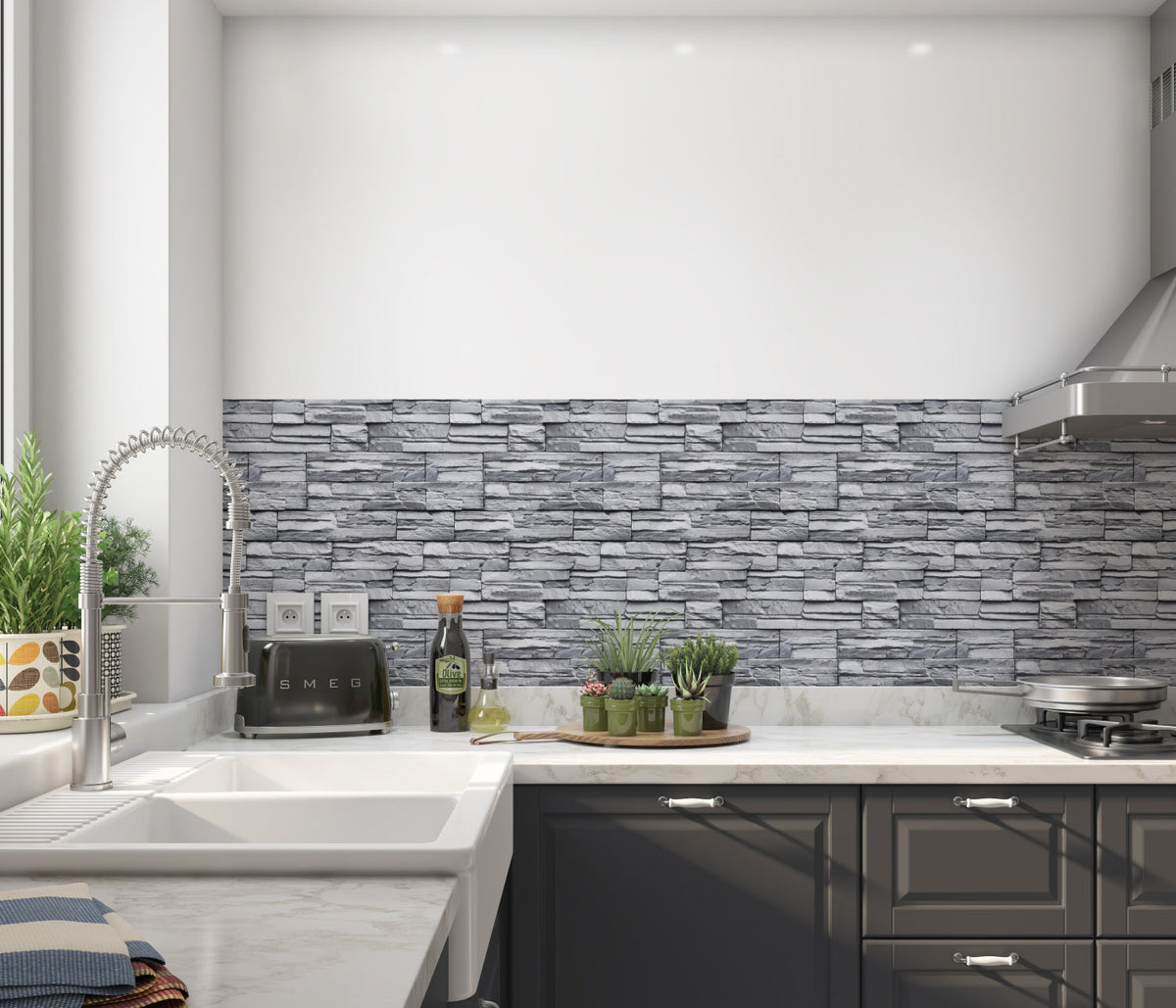 Küchenrückwand Steinoptik