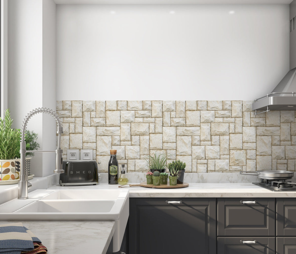 Küchenrückwand Steinoptik