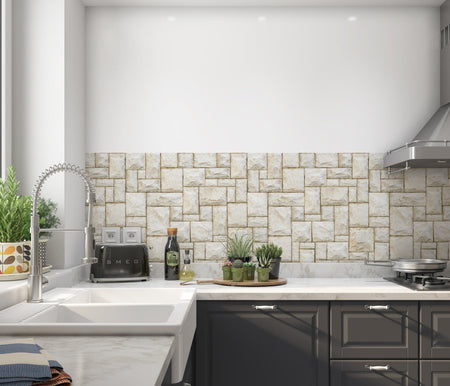 Küchenrückwand Steinoptik