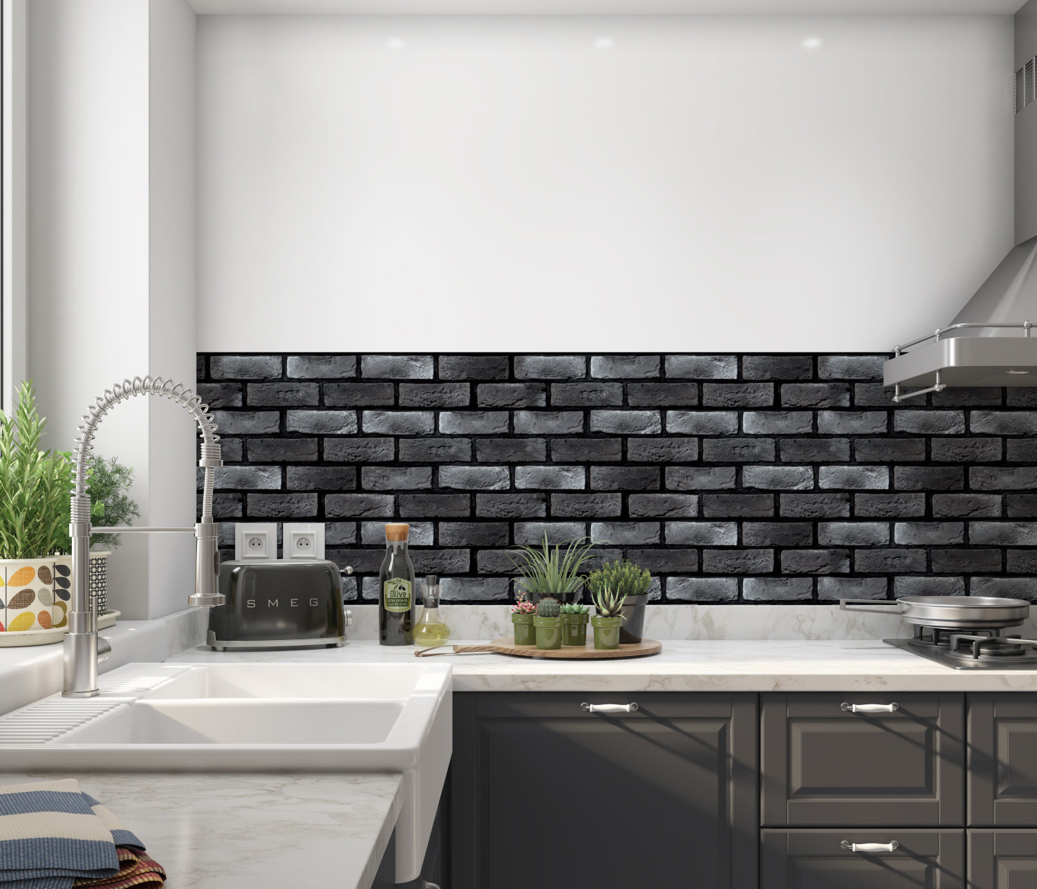 Küchenrückwand Steinoptik