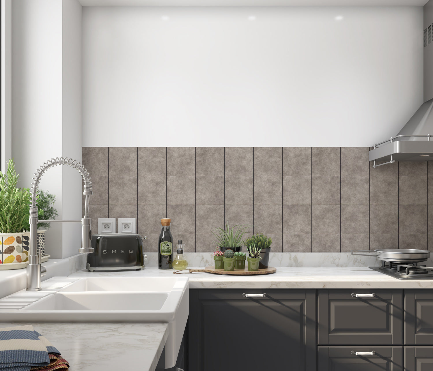 Küchenrückwand Steinoptik