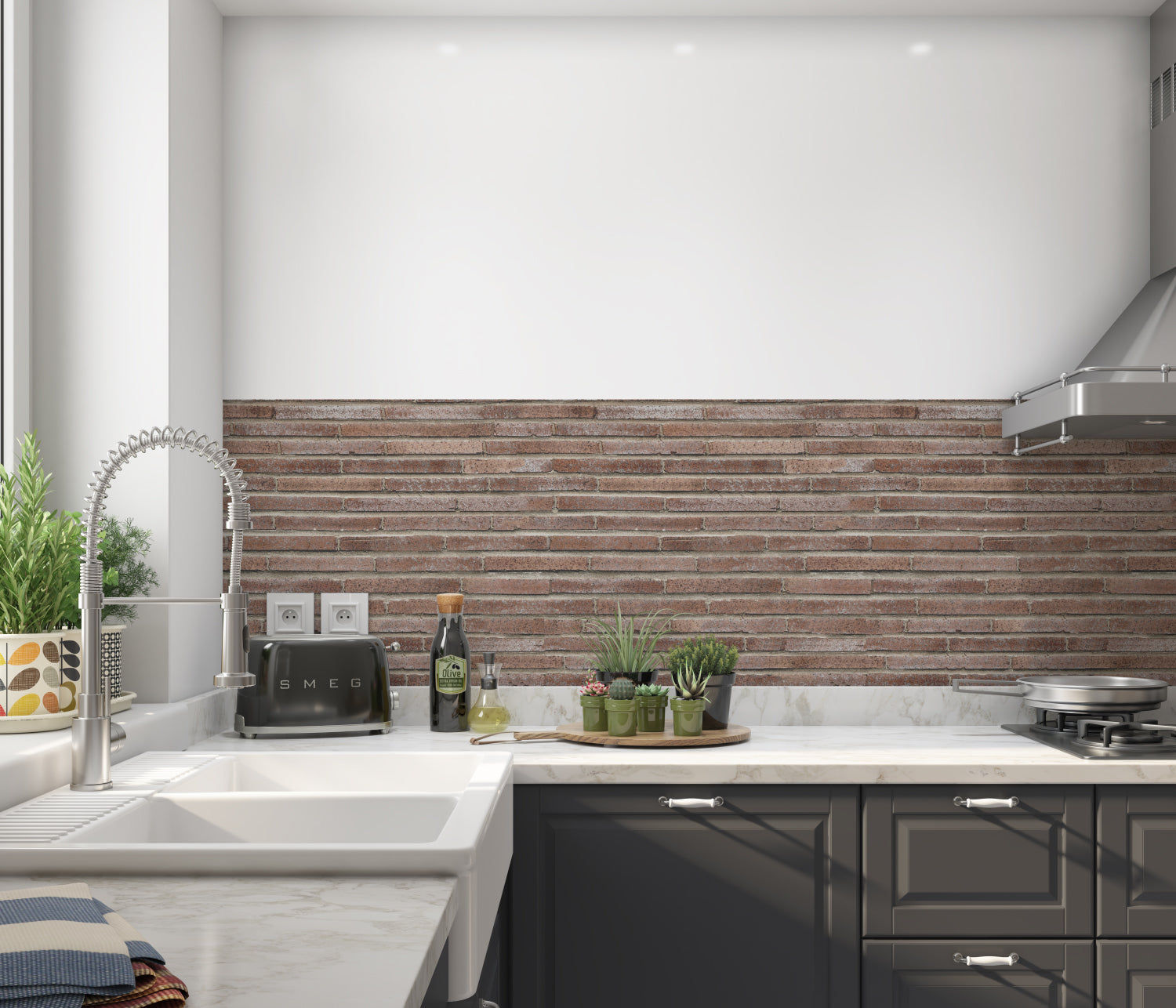 Küchenrückwand Steinoptik