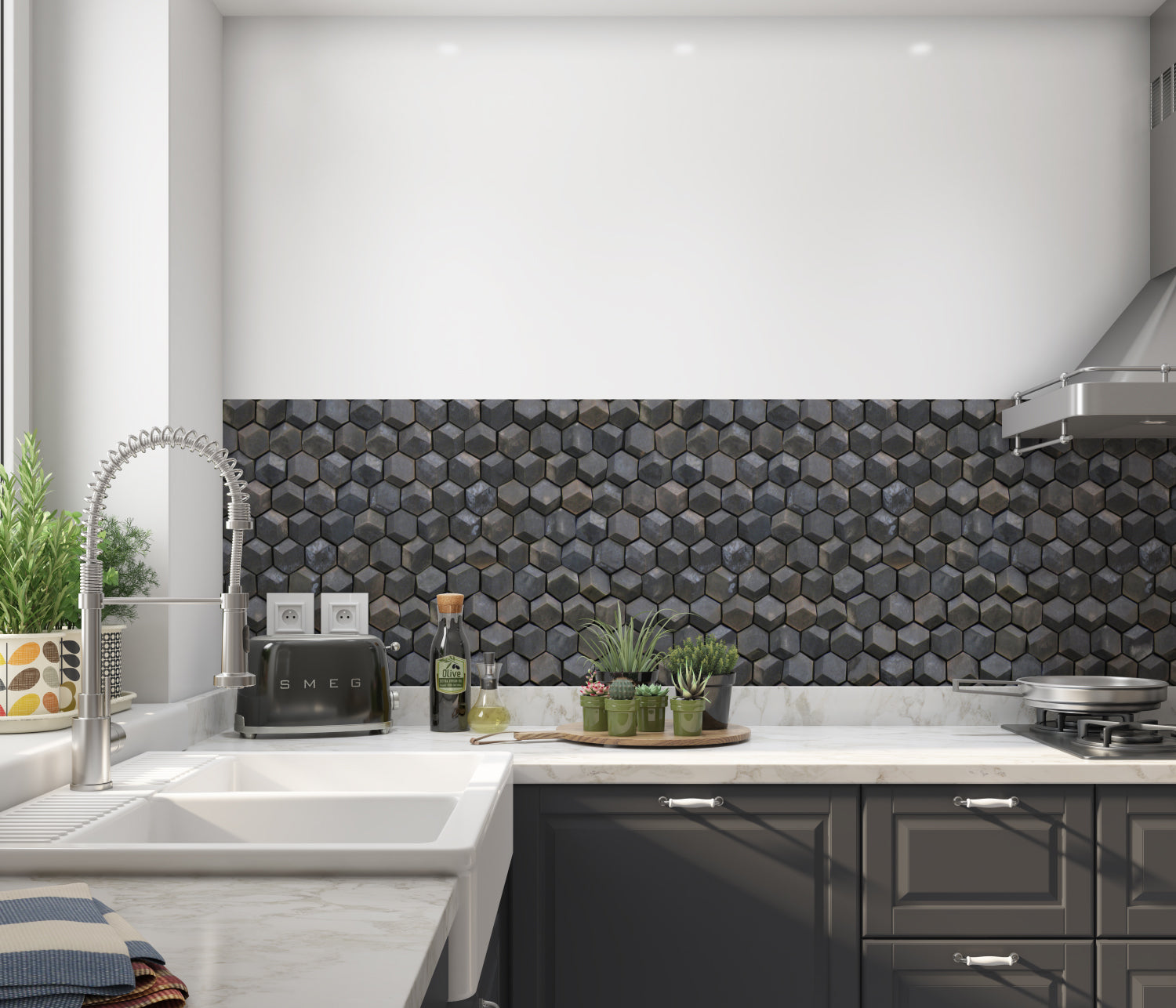 Küchenrückwand Steinoptik