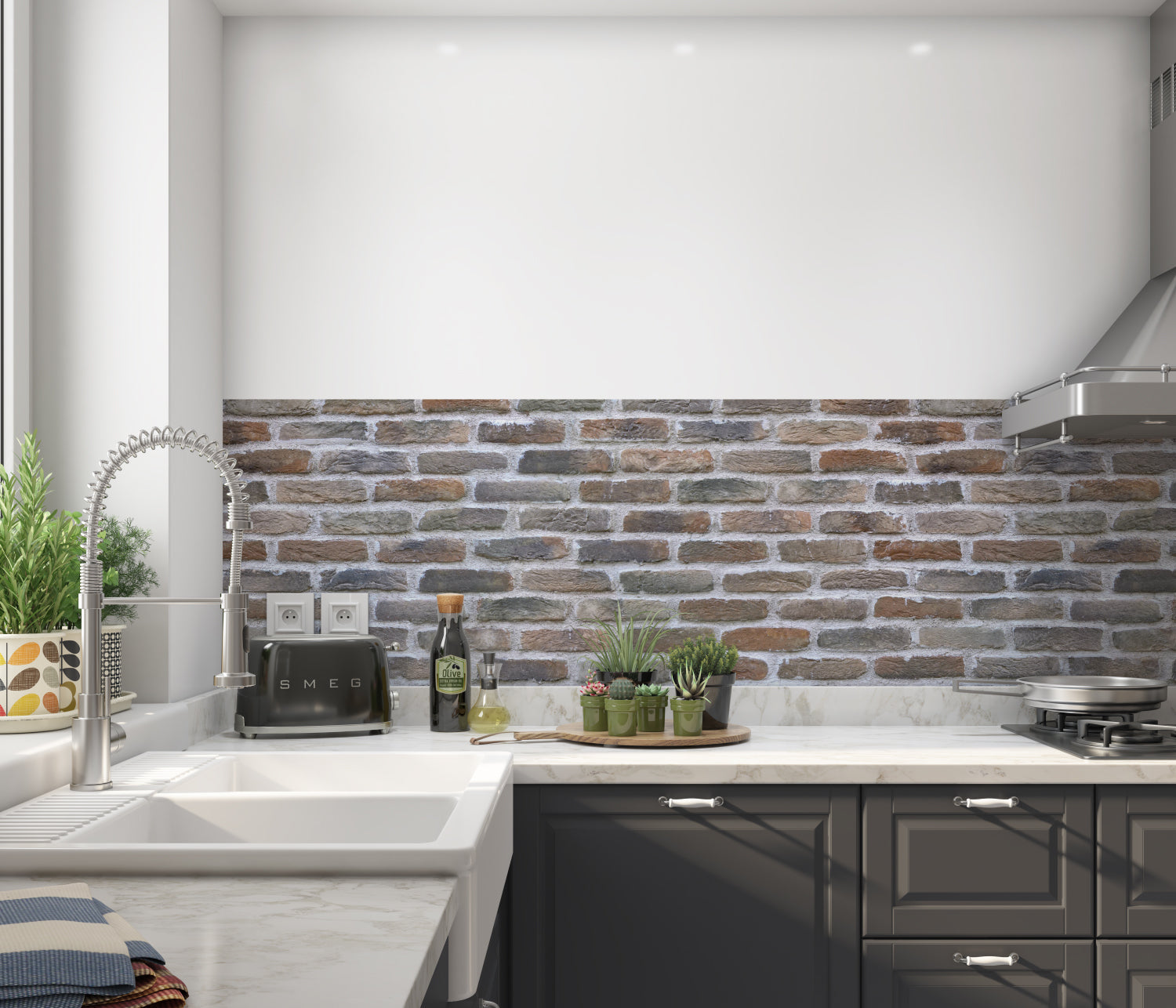 Küchenrückwand Steinoptik