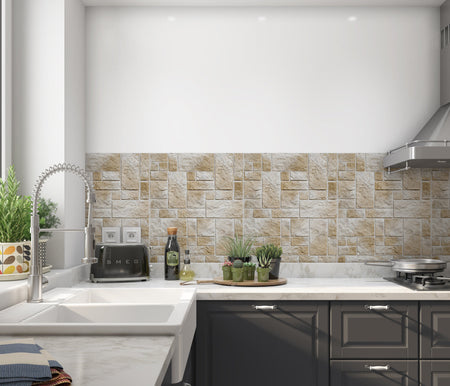 Küchenrückwand Steinoptik