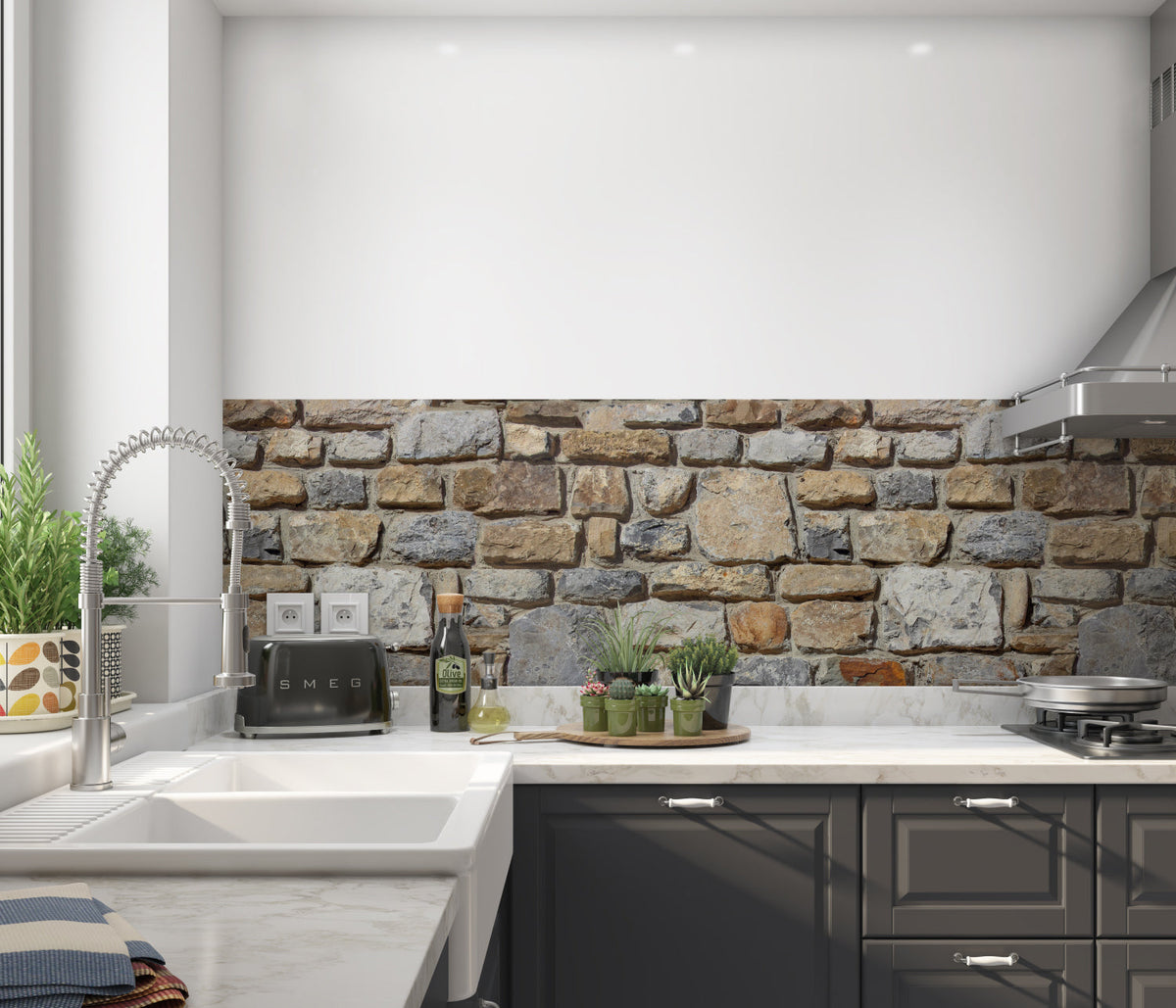 Küchenrückwand Steinoptik