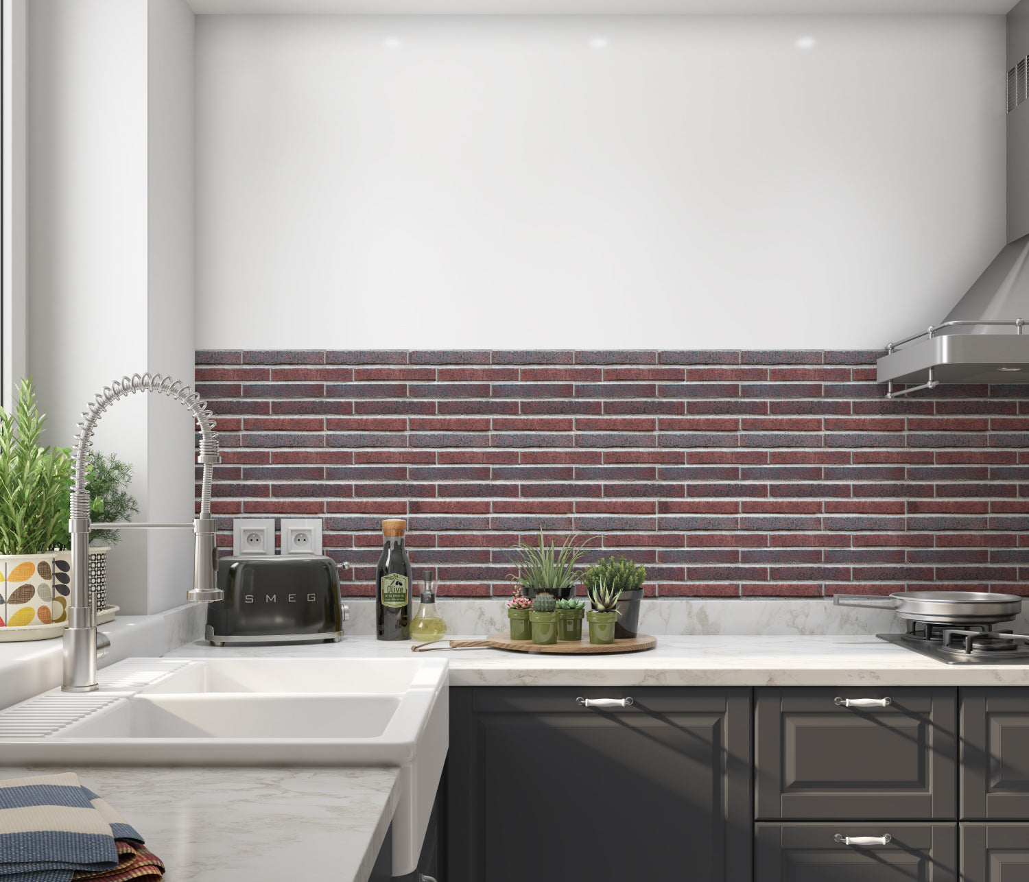 Küchenrückwand Steinoptik