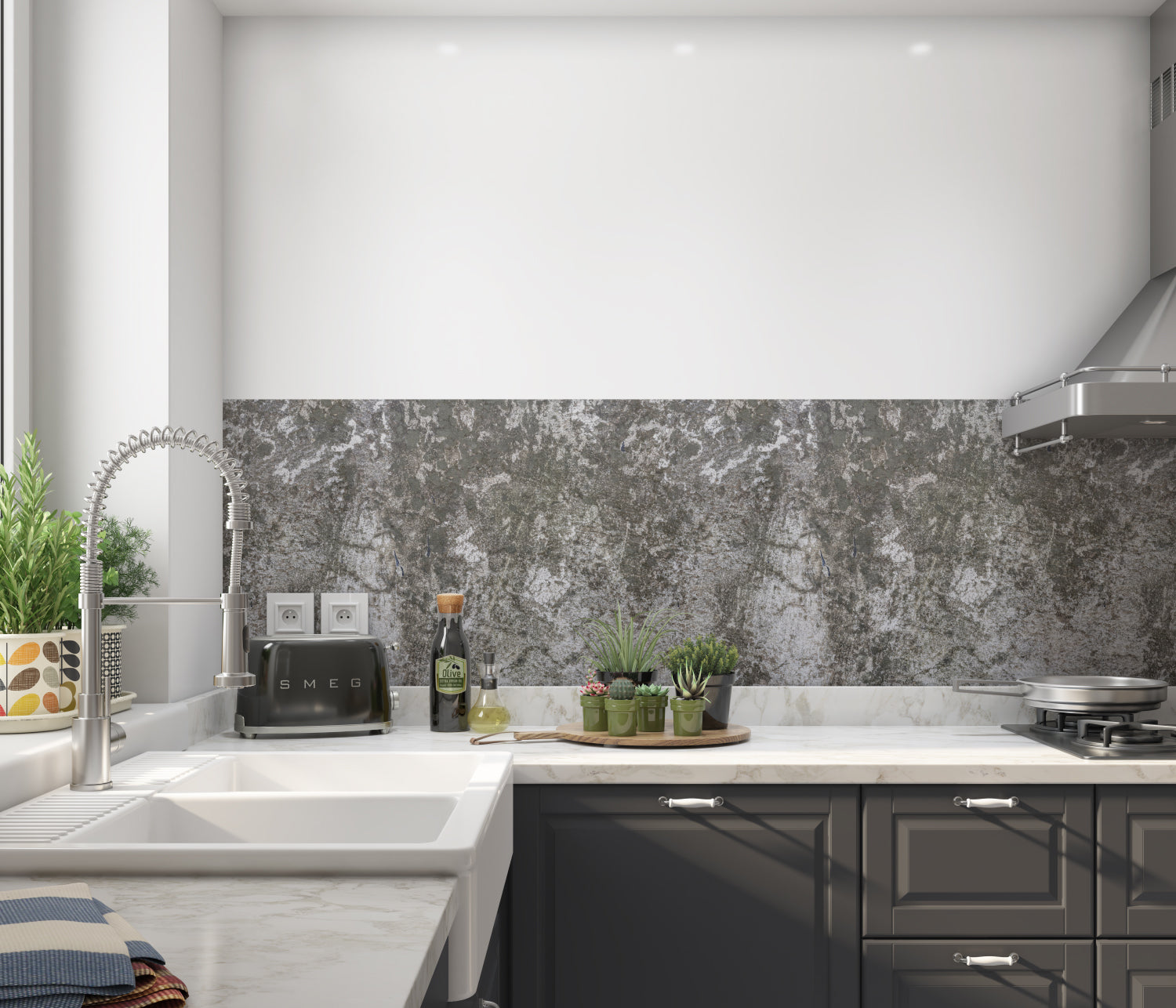 Küchenrückwand Steinoptik