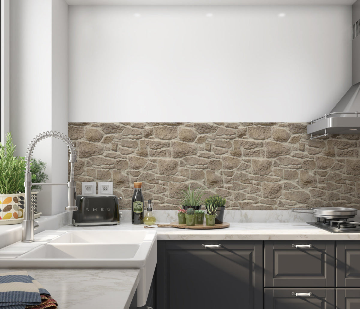 Küchenrückwand Steinoptik