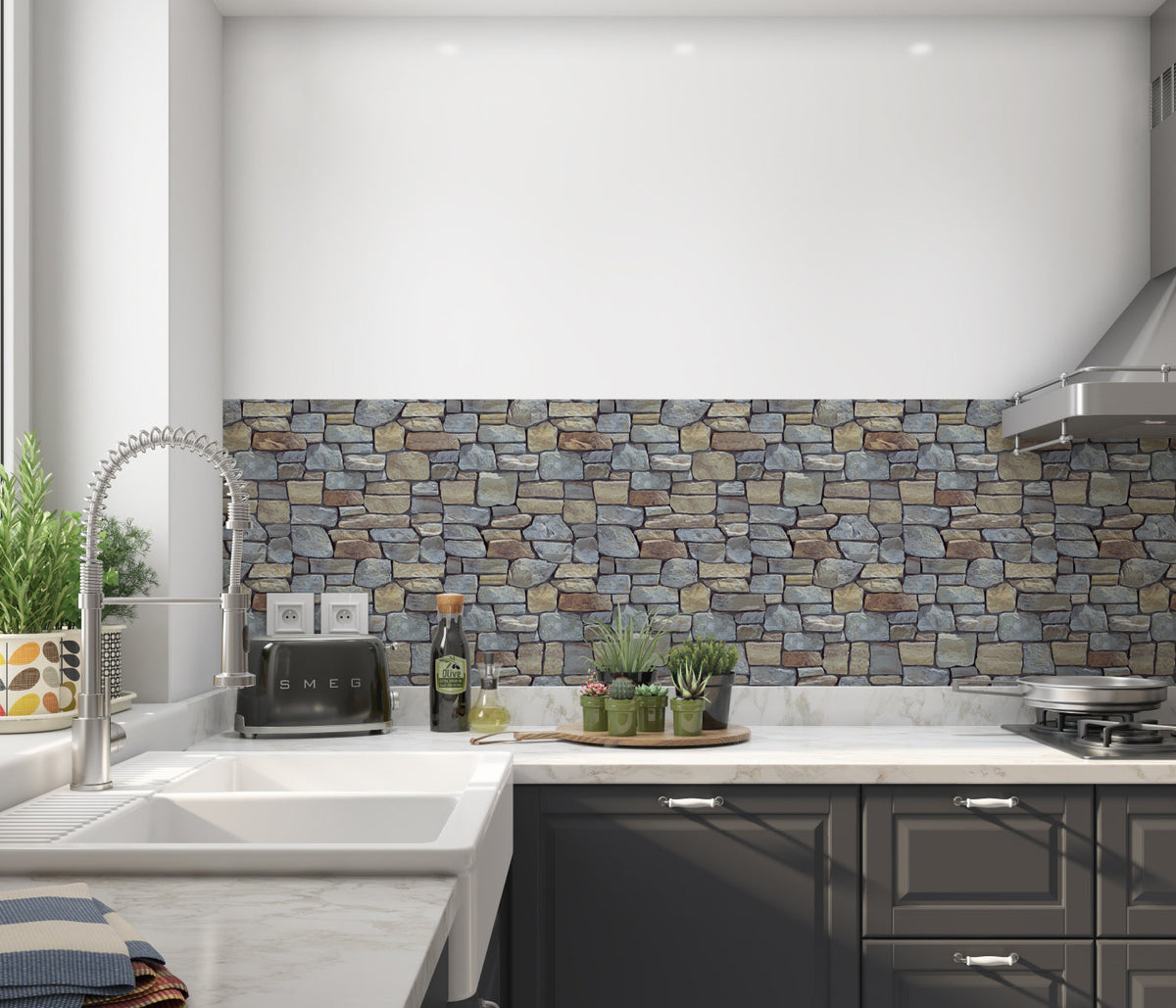 Küchenrückwand Steinoptik