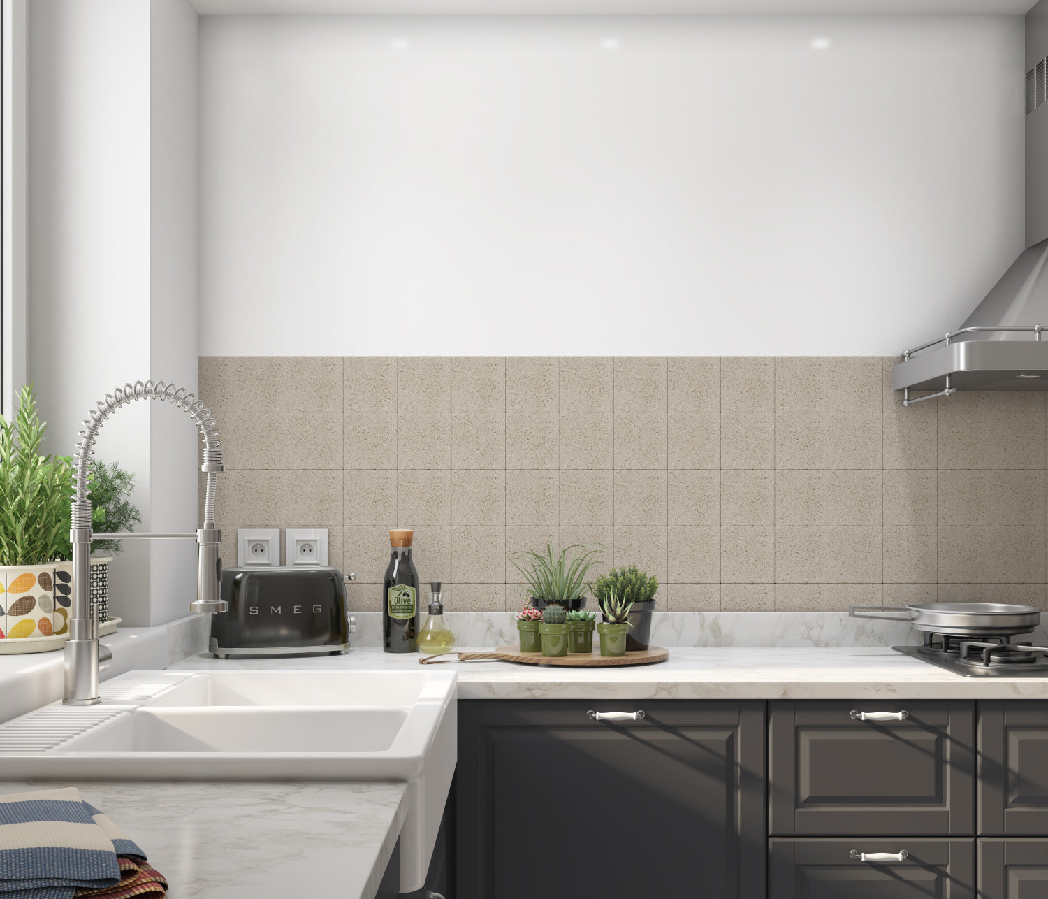 Küchenrückwand Steinoptik