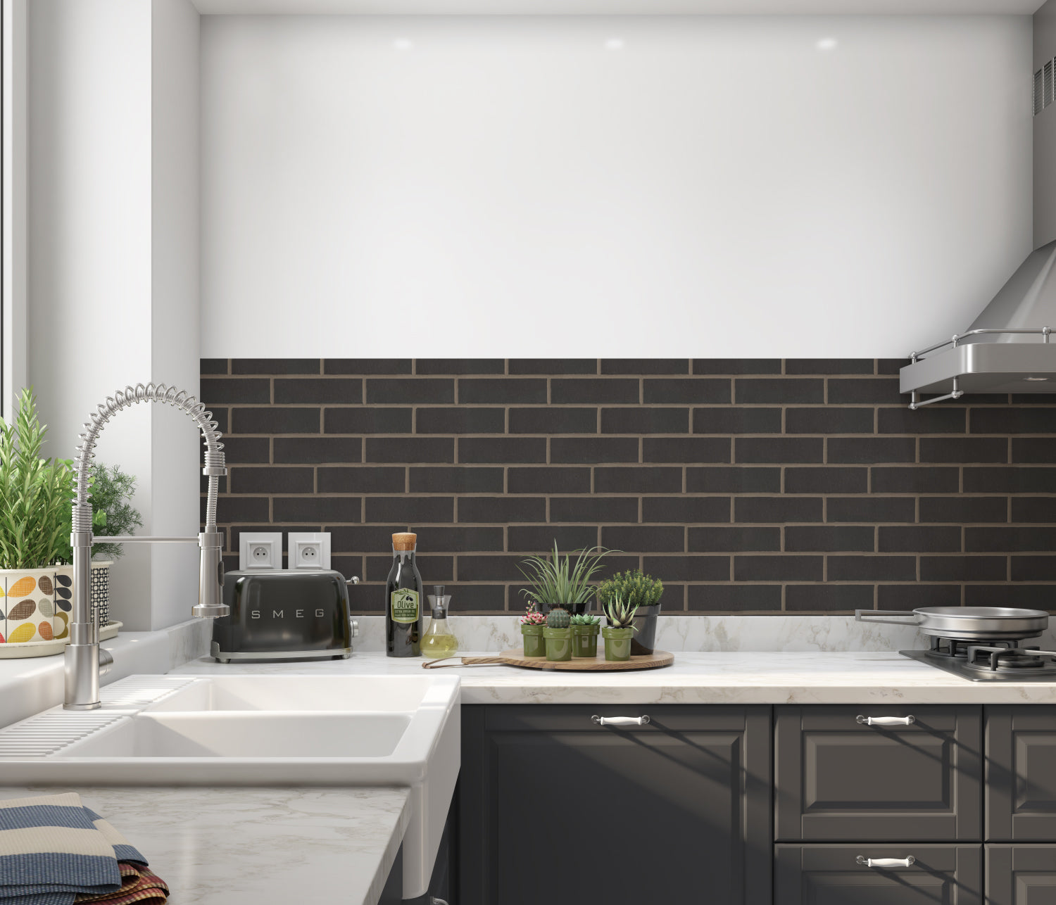 Küchenrückwand Steinoptik