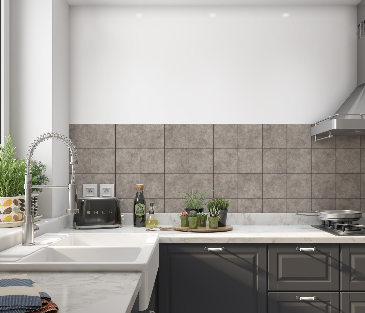 Küchenrückwand Steinoptik