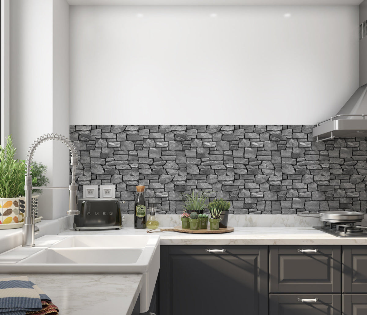Küchenrückwand Steinoptik