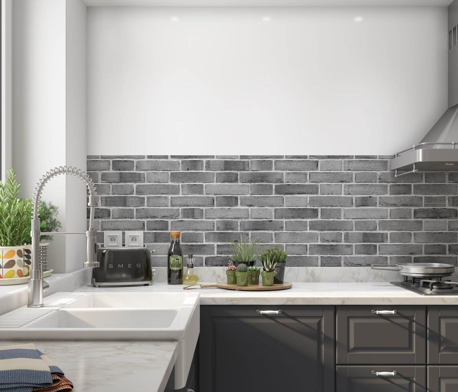 Küchenrückwand Steinoptik