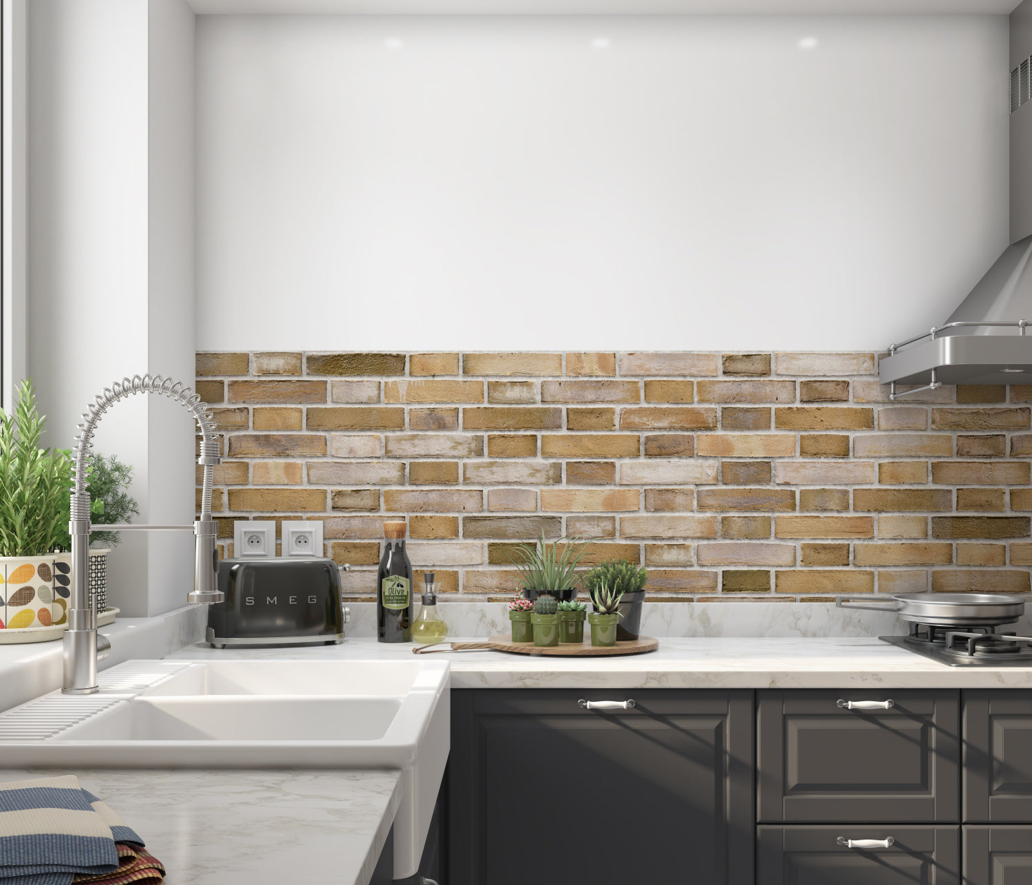 Küchenrückwand Steinoptik