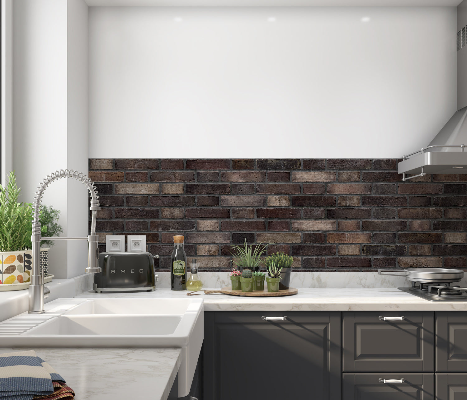 Küchenrückwand Steinoptik