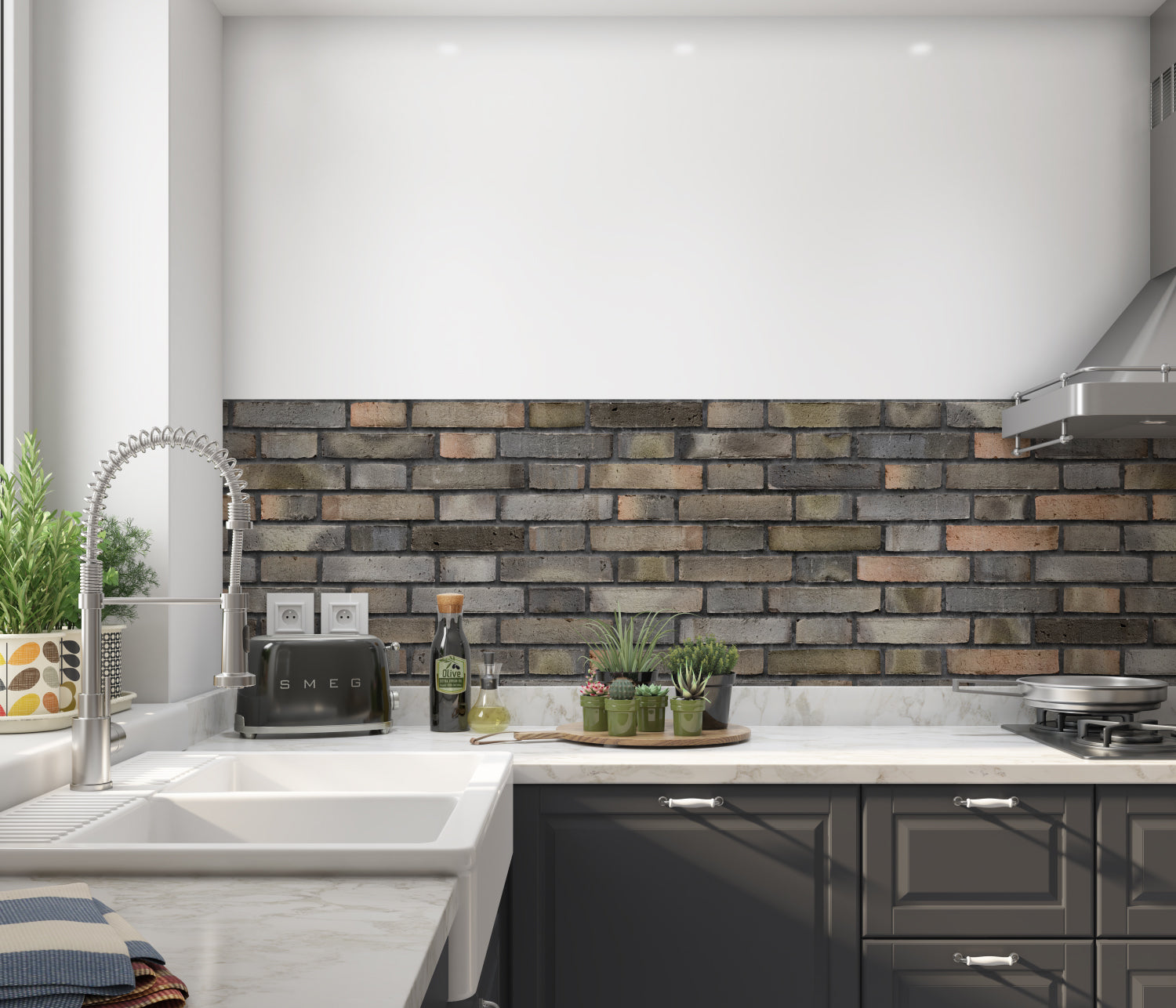 Küchenrückwand Steinoptik