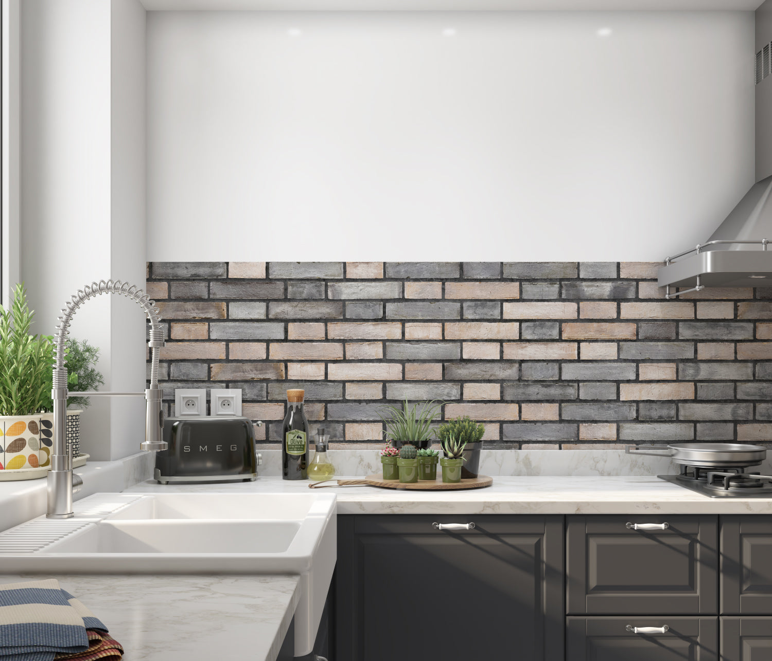 Küchenrückwand Steinoptik