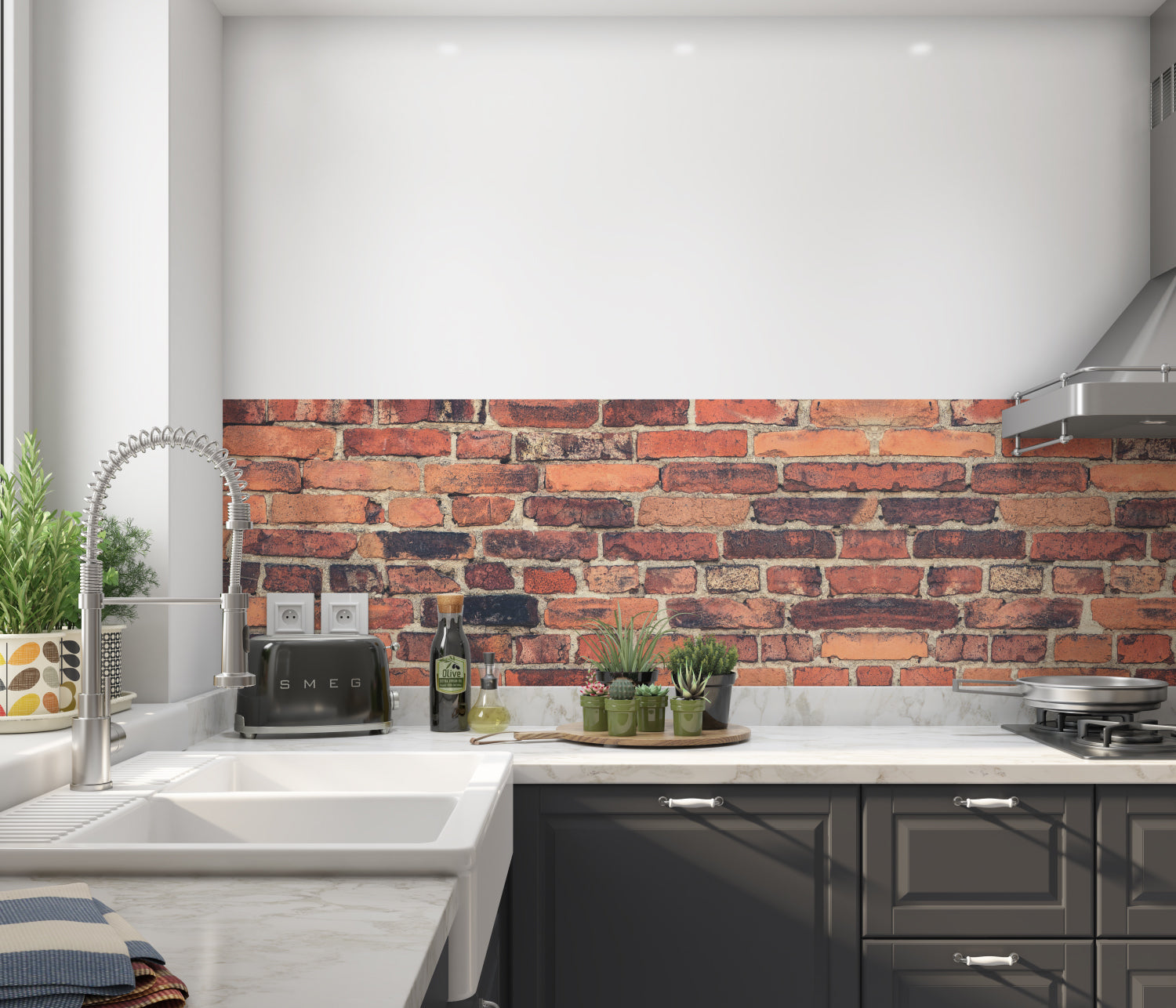 Küchenrückwand Steinoptik