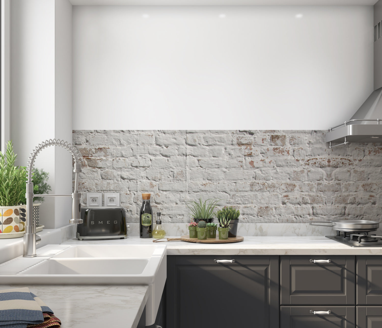 Küchenrückwand Steinoptik