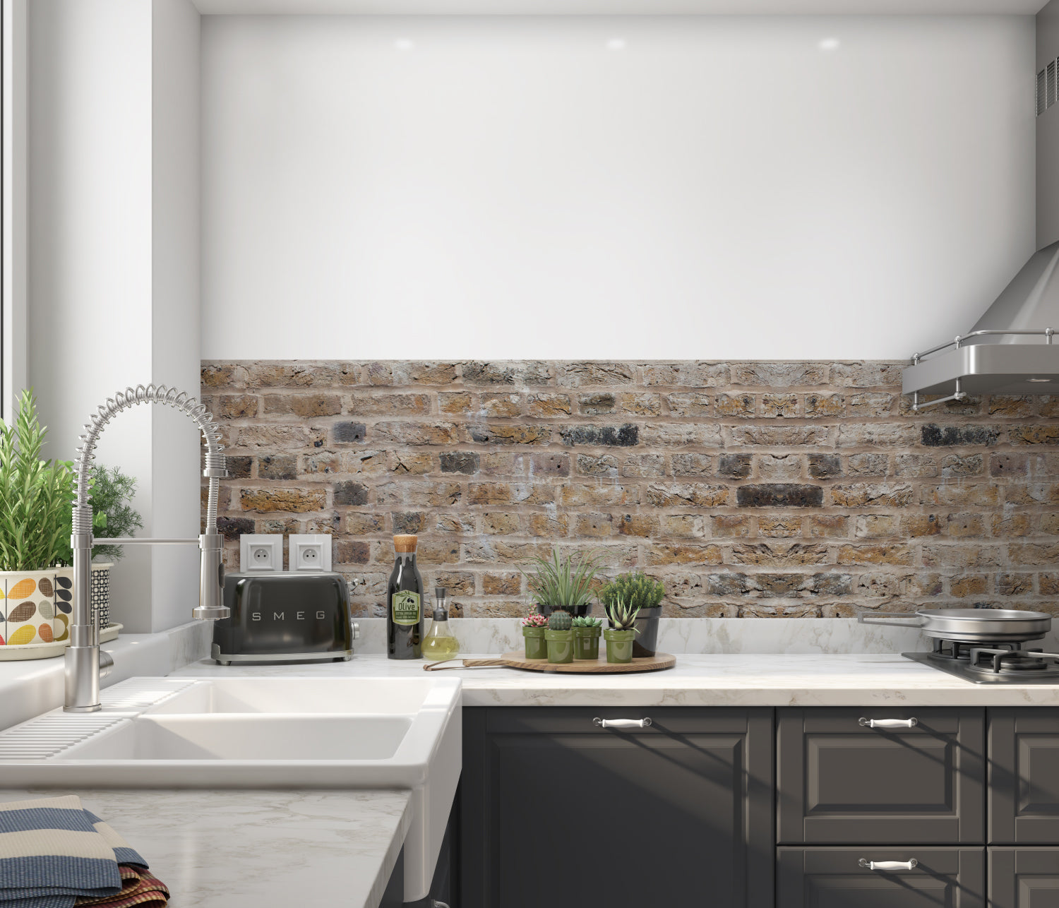 Küchenrückwand Steinoptik