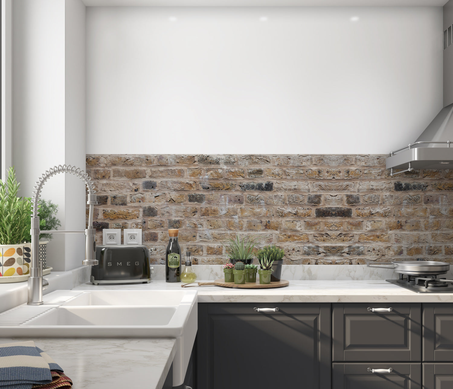 Küchenrückwand Steinoptik