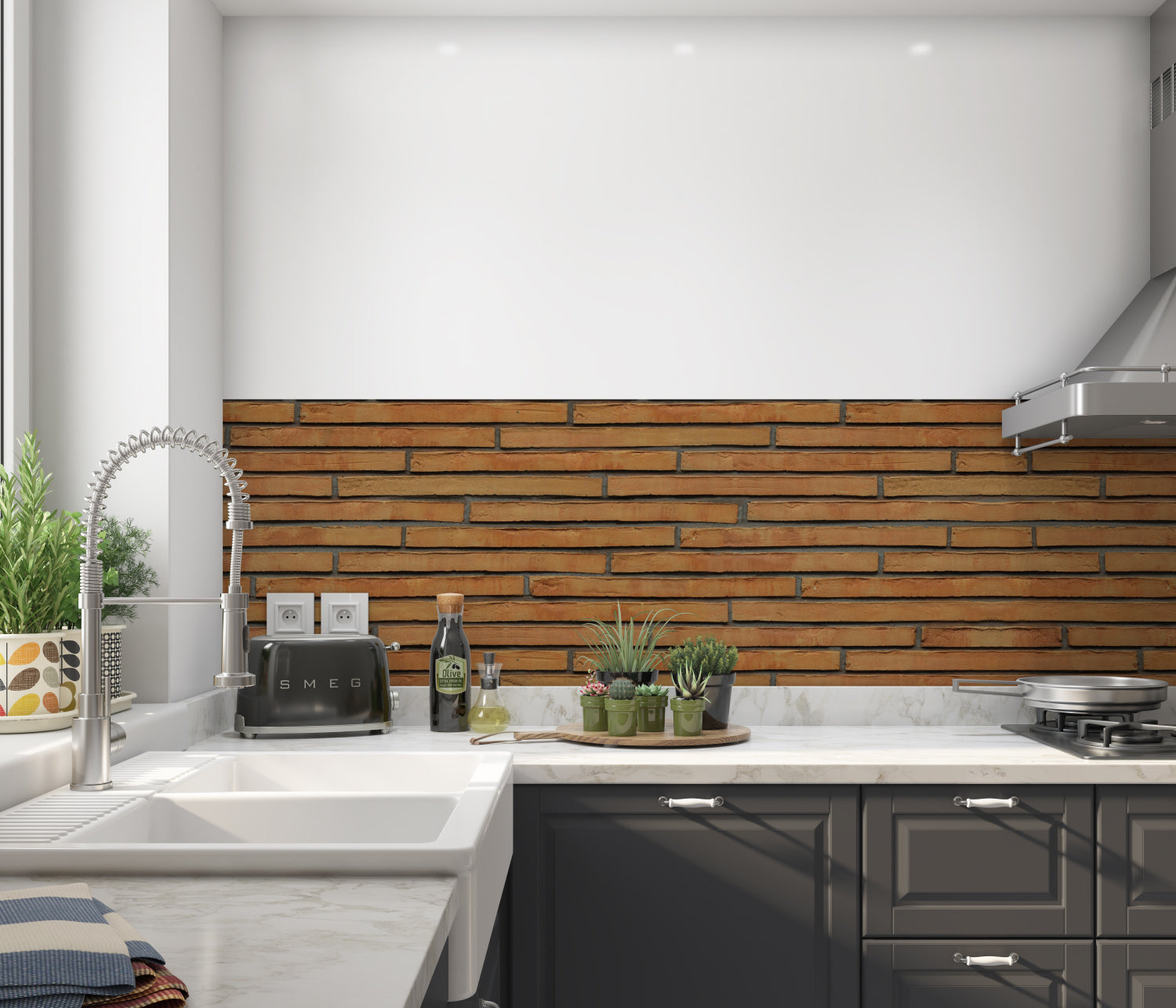 Küchenrückwand Steinoptik