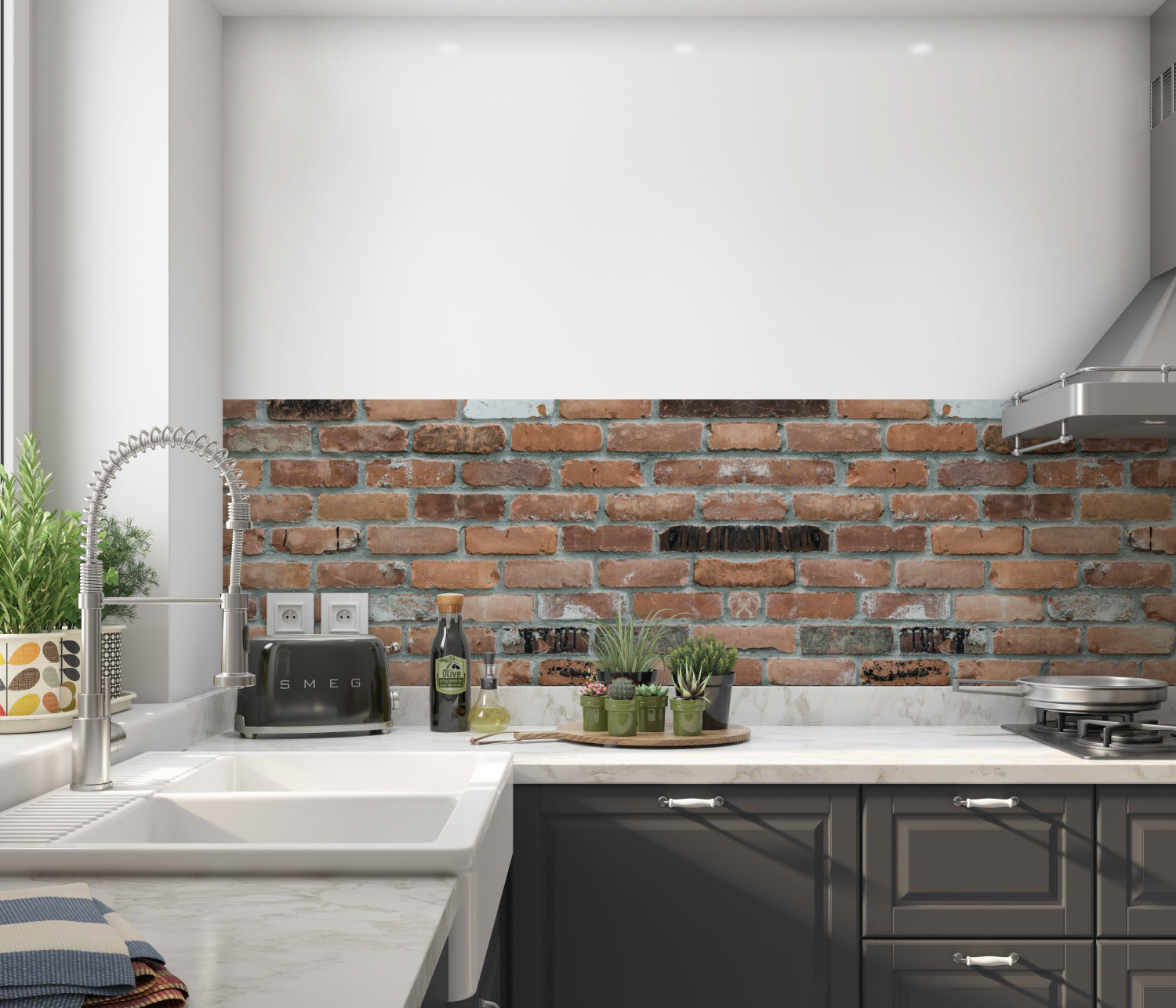 Küchenrückwand Steinoptik