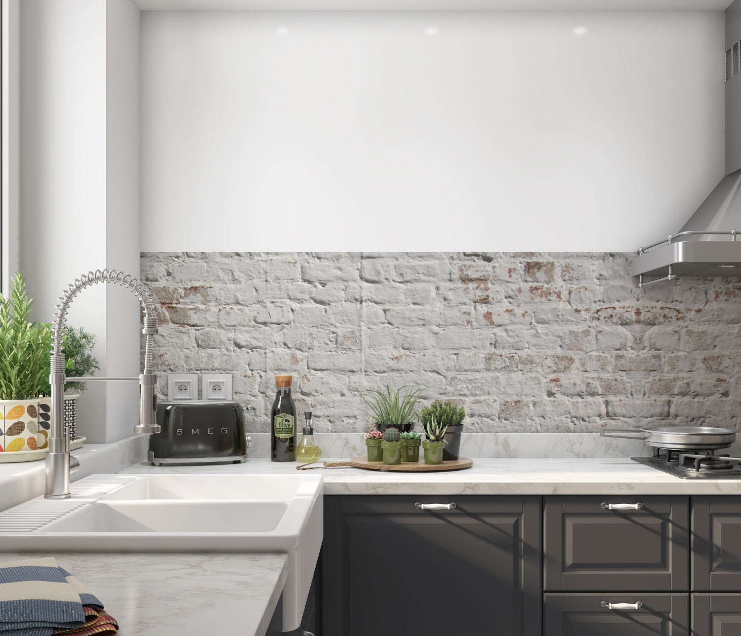 Küchenrückwand Steinoptik