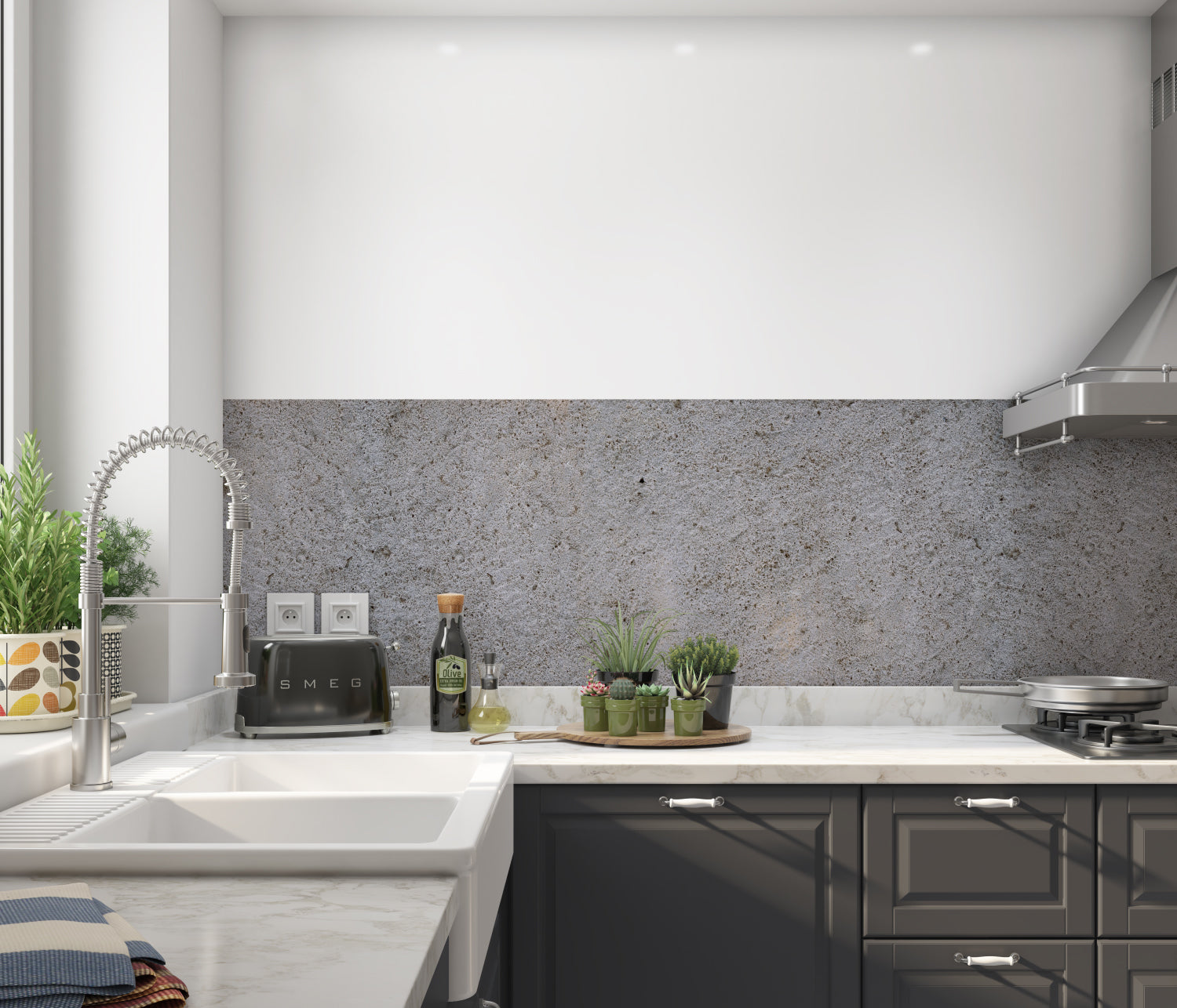 Küchenrückwand Steinoptik