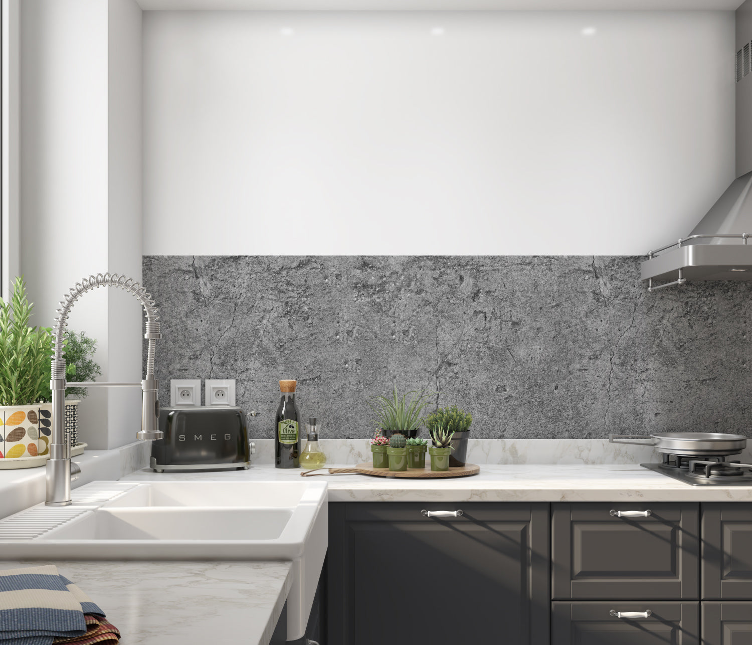 Küchenrückwand Steinoptik