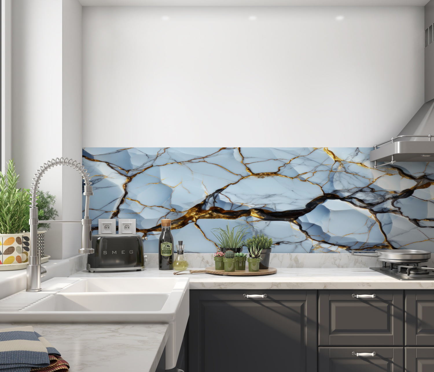 Küchenrückwand Steinoptik