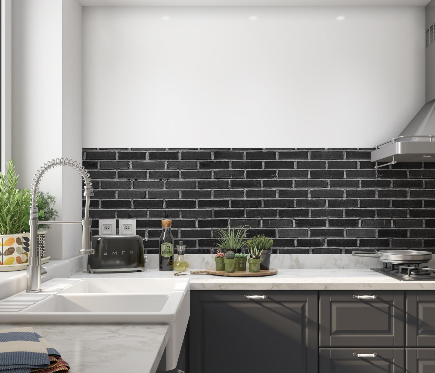 Küchenrückwand Steinoptik