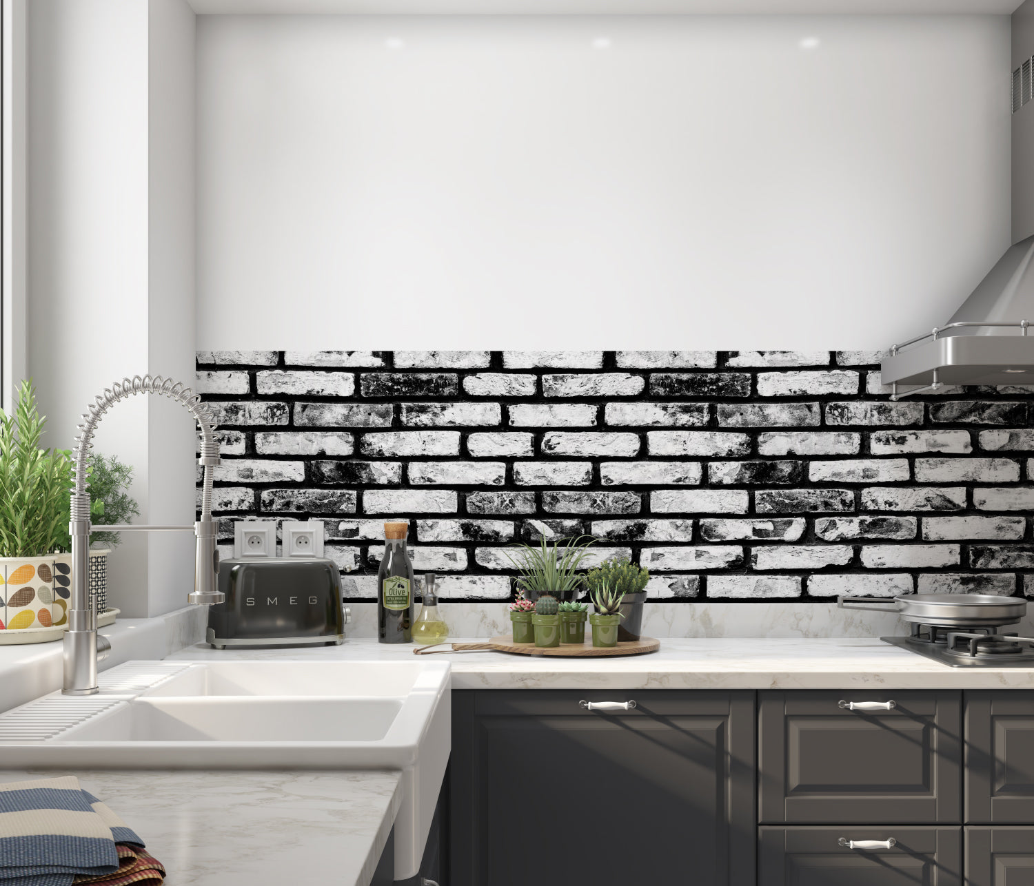 Küchenrückwand Steinoptik