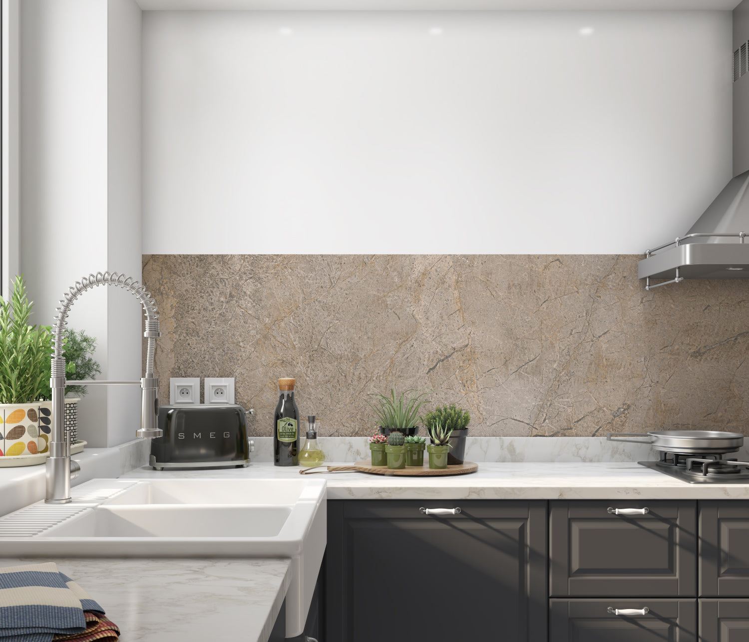 Küchenrückwand Steinoptik