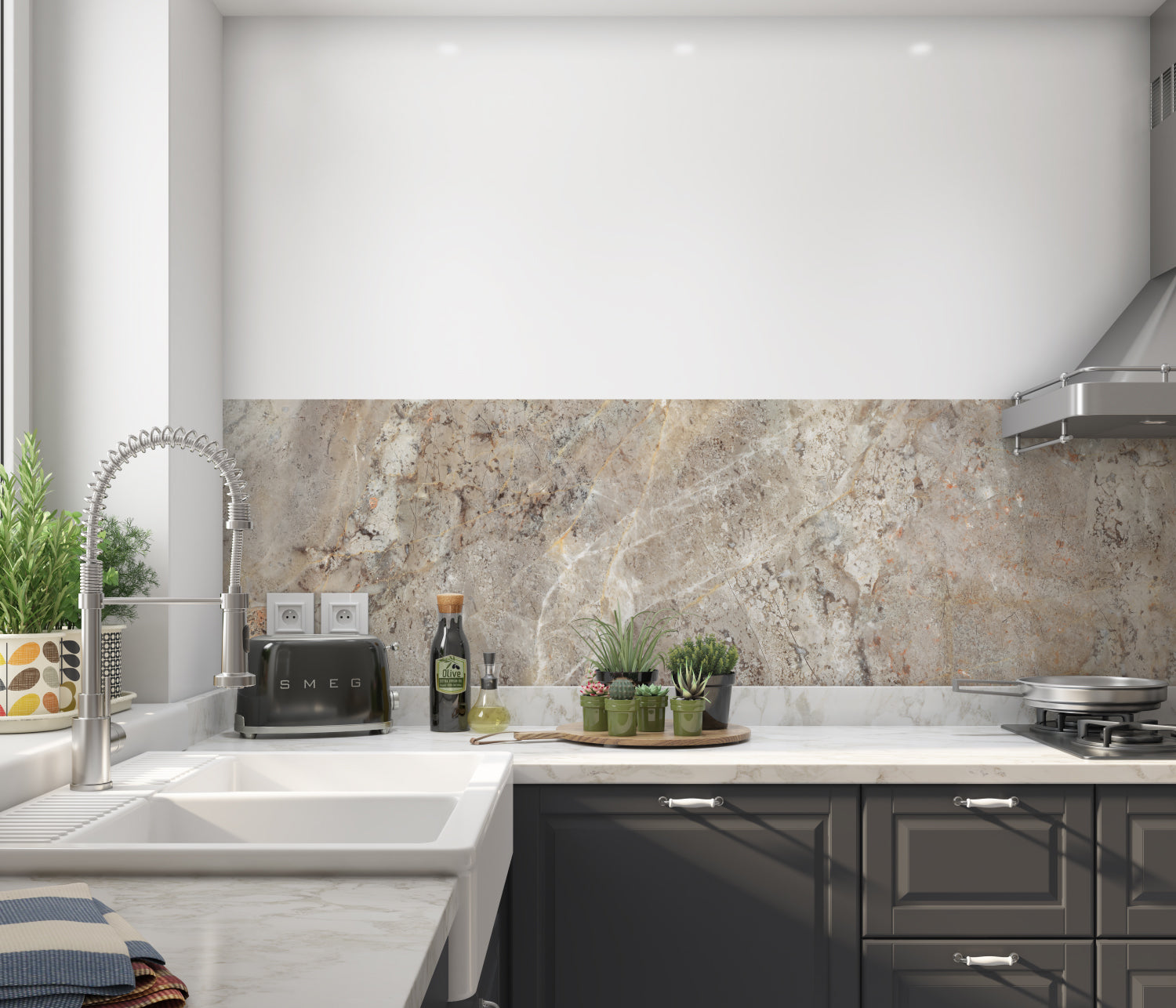 Küchenrückwand Steinoptik